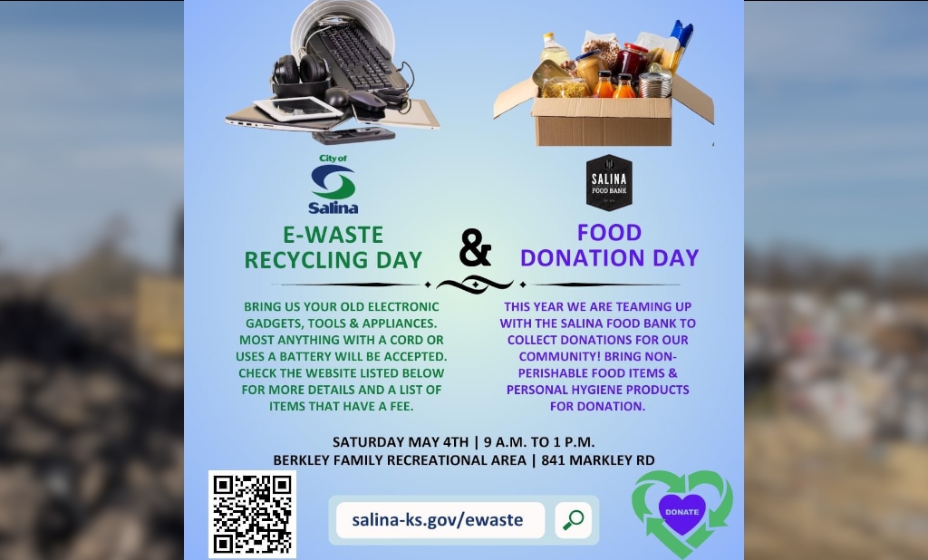 City of Salina to Host Annual E-waste Recycling & Food Drive Event - News Image